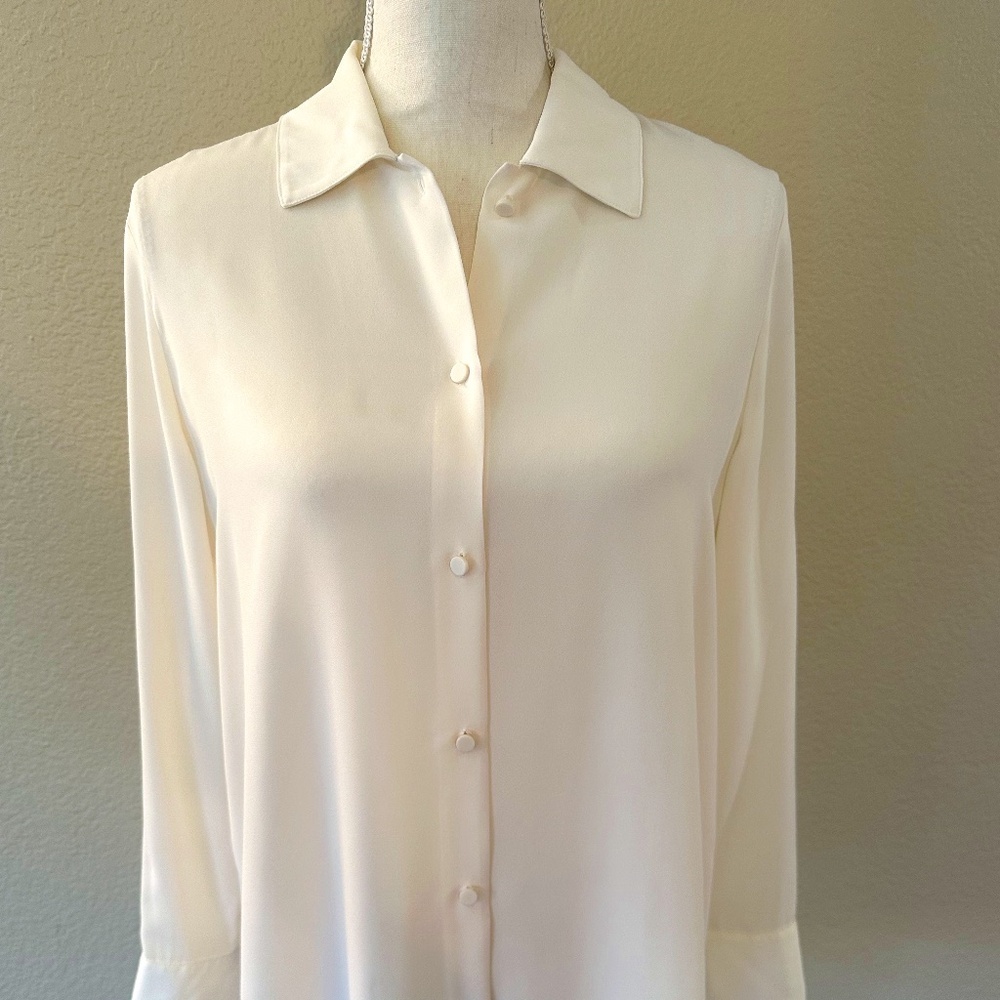 Catherine Malandrino Ivory Blouse - Size Small